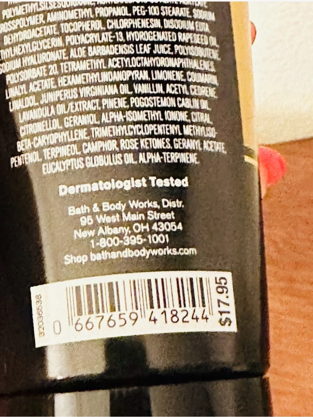 Bath & Body Works After Dark Gradient Yellow and Black Body Cream